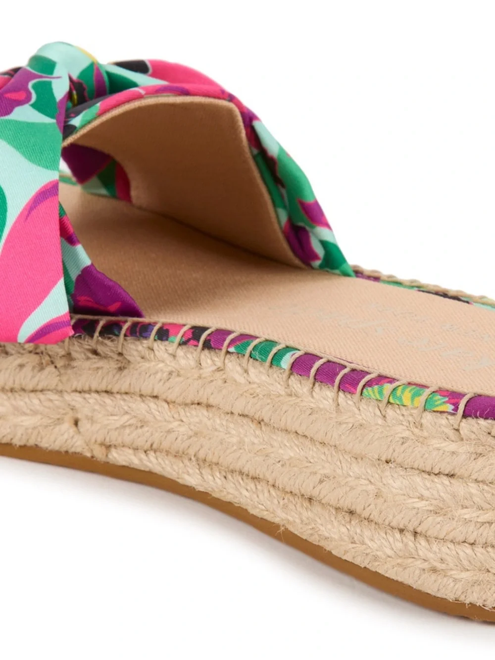 kate spade Multicolor Floral Knot Espadrille Slide